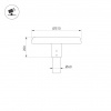 Светильник ALT-CAN-50W Warm3000 (BK, 140 deg, 230V) (ARL, IP65 Металл, 5 лет)
