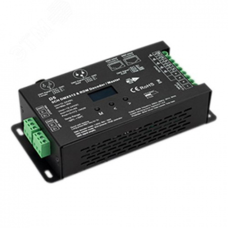 Декодер SMART-K55-DMX 12-24V, 5x6 A, XLR3 ARL, металл