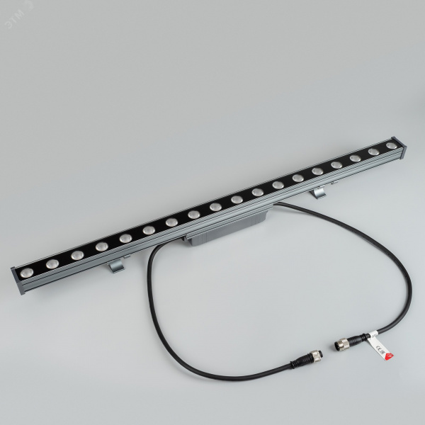 Прожектор линейный AR-LINE-760-18W Warm3000 (GR, 30 deg, 230 В) (IP65 Металл, 3 года)