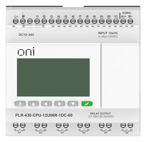 Модуль ЦПУ 6 DI 6 UI (0-10 В/DI) 6 RO 24В DC с экраном