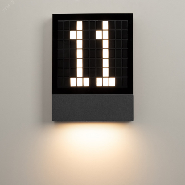 Светильник LGD-SIGN-WALL-S150x200-3W Warm3000 (GR, 148 deg, 230 В) (IP54 металл, 3 года)