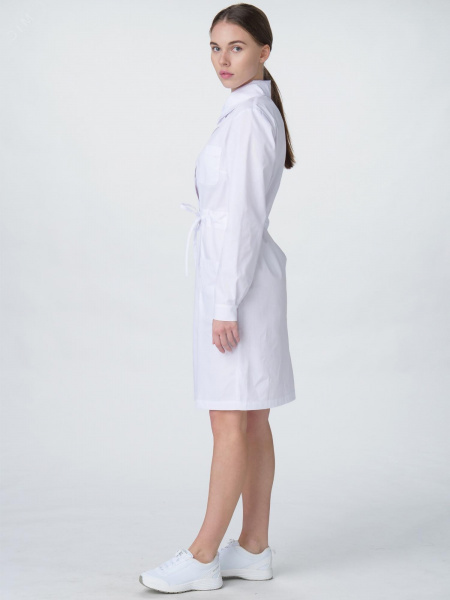 Халат женский Сансара-001 (тк.Смесовая,160) MedLine, белый,64-66,158-164