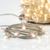 Гирлянда LED клип-лайт 12 V, прозрачный ПВХ, 150 мм, диодов тёплый белый, Flashing белый
