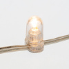 Гирлянда LED клип-лайт 12 V, прозрачный ПВХ, 150 мм, диодов тёплый белый, Flashing белый