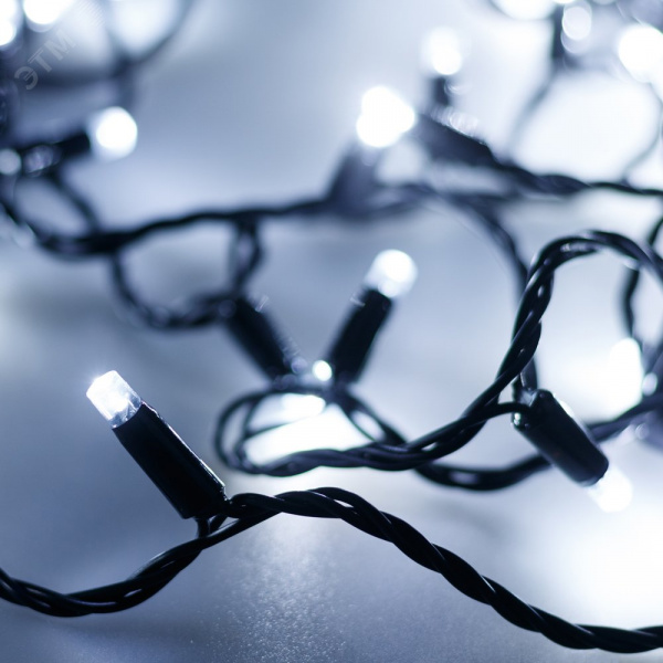 Гирлянда светодиодная декоративная ARD-STRING-PRO-10000-BLACK-100LED-STD WHITE 230V, 7W ARDCL, IP65