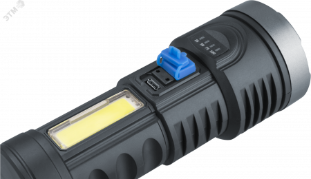 Фонарь светодиодный NPT-CP28-ACCU для работы 1 LED, 1В + 1 СОВ, 3Вт