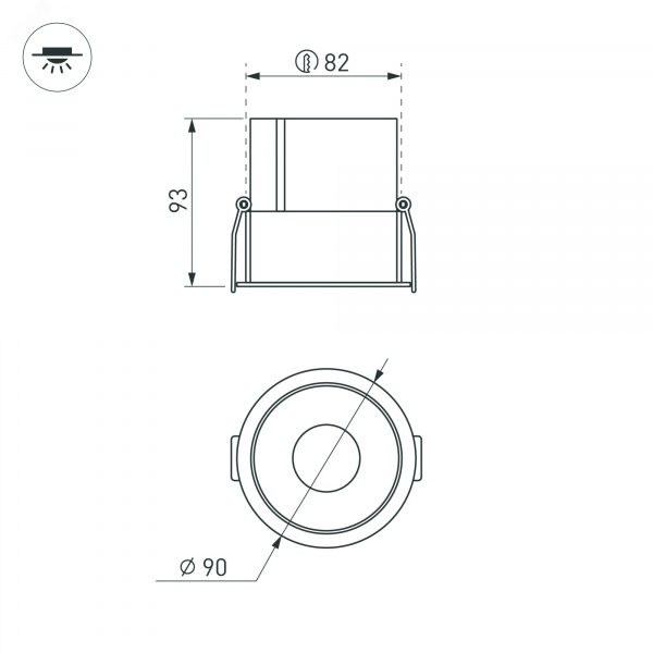 Светильник MAG-VIBE-SPOT-R55-18W Day4000-MIX (BK, 24 deg, 48V, TUYA Zigbee) (IP20 Металл, 5 лет)