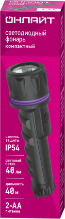 Фонарь светодиодный OPT-R01-2AA компактный 1 LED, 0.5В