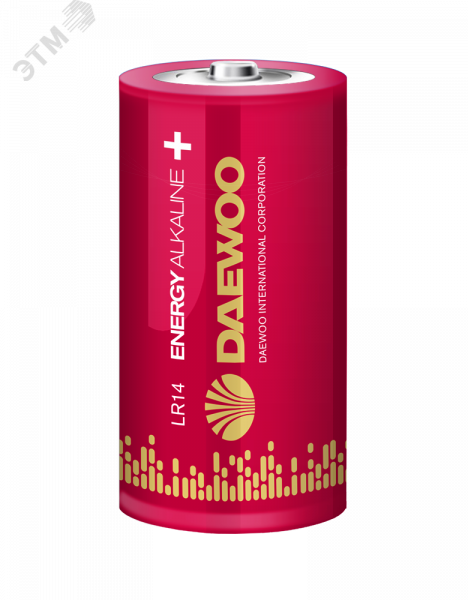 Элемент питания LR14 DAEWOO Energy Alkaline блистер, 2 шт.