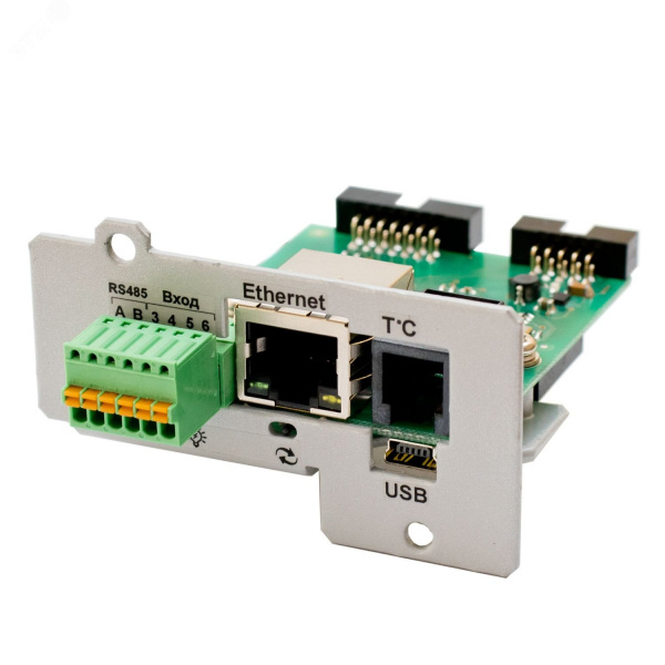 Плата расширения интерфейсов IC-SNMP/mini-USB для инверторных стабилизаторов от 6000 ВА, однофазных ИБП от 1000 до 10000 ВА
