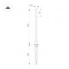 Светильник KT-CANNA-L500-1W Warm3000 (DG, 110 deg, 24V) (IP65 металл, 3 года)