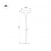 Светильник KT-MUCENA-BOLL-C-H540-4W Warm3000 (WH, 100 deg, 24V) (ARL, IP65 Металл, 3 года)
