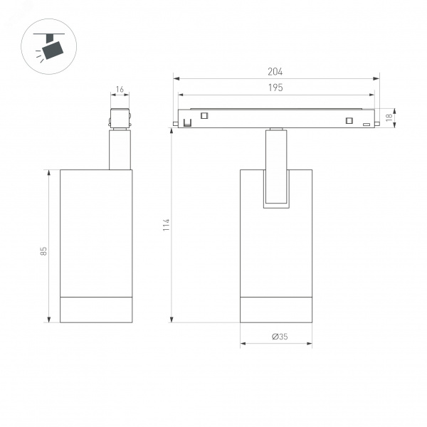 Панель Sens SMART-P29-DIM White 230V, 4 зоны, 2.4G ARL, IP20 пластик, 5 лет