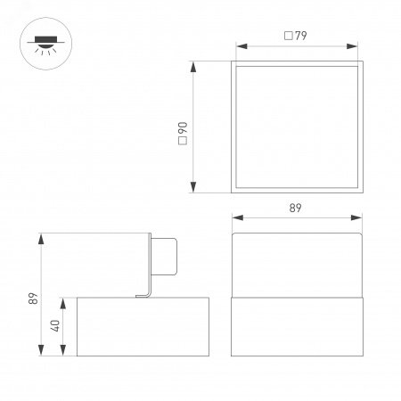 Панель Sens SMART-P29-DIM White 230V, 4 зоны, 2.4G ARL, IP20 пластик, 5 лет
