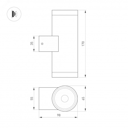 Панель Sens SMART-P29-DIM White 230V, 4 зоны, 2.4G ARL, IP20 пластик, 5 лет