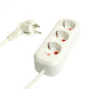 Удлинитель 4-местный с/з 3x1мм2 3м 250В 16А Home HM06-40-03 белый