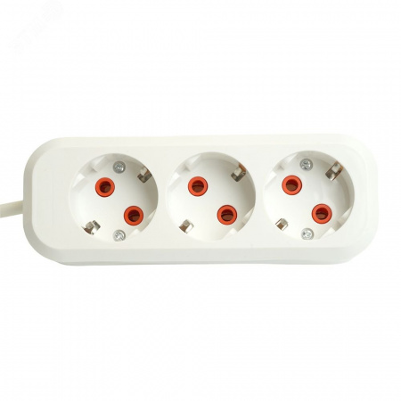 Удлинитель 4-местный с/з 3x1мм2 3м 250В 16А Home HM06-40-03 белый