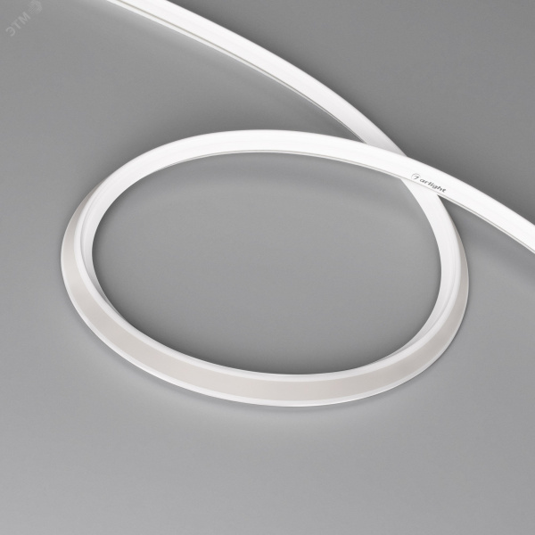 Гибкий неон 8Вт/м 24В 4000K IP67 544LED/м MOONLIGHT-3D-T-X544-10x10mm 5 м (вывод боковой, 3 года)