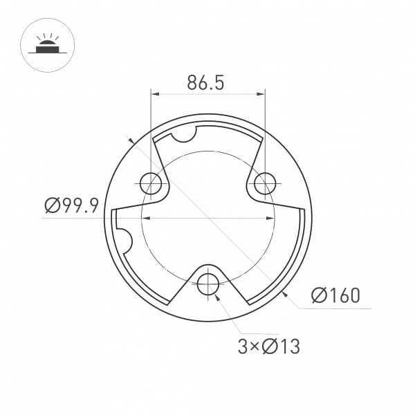 Светильник светодиодный LGD-GUIDE-BOLL-H1000-20W Warm3500-MIX (GR, 280 deg, 230 В) (ARL, IP65 металл, 5 лет)