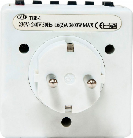 Розетка с таймером (недельная) электронная IP20 16А 3500W