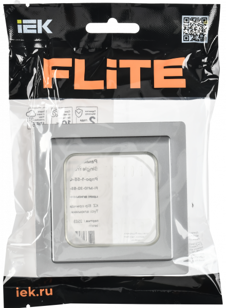 FLITE Рамка 1-местная IP55 Рпро-1-55-ФлА алюминий IEK