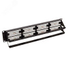 Патч-панель TERACOM CS 19'' Cat.6A 1U полный экран STP 24 порта RJ-45 Dual IDC с органайзером