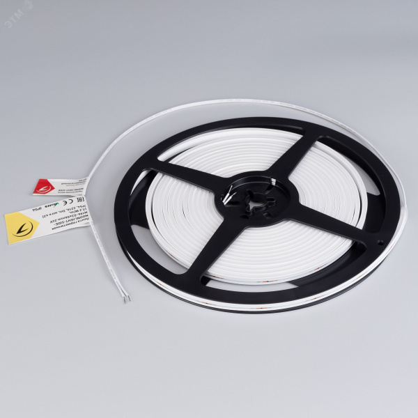 Лента герметичная MOONLIGHT-SIDE-M196-03x06мм 24V Warm3000 7.2 W/m, IP54, 2216, 5м, wire x2 вывод кабеля прямой