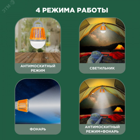 Фонарь антимоскитный кемпинговый R20 USB