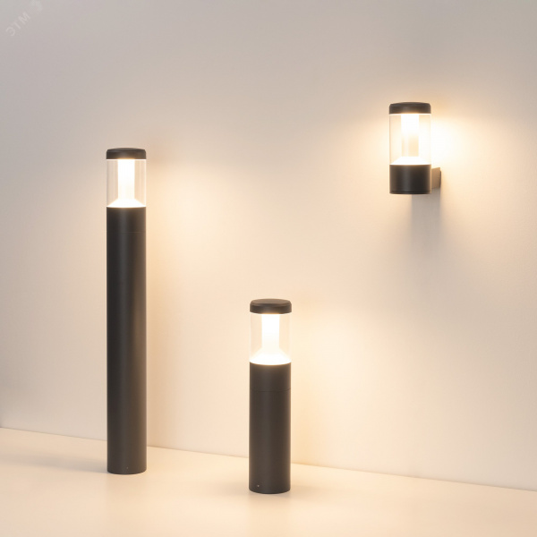 Светильник LGD-STEM-BOLL-H900-10W Warm3000 (GR, 185 deg, 230 В) (ARL, IP65 Металл, 3 года)