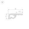 Панель Sens SMART-P45-RGBW White 230V, 4 зоны, 2.4G ARL, IP20 пластик, 5 лет