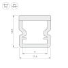 Панель Sens SMART-P45-RGBW White 230V, 4 зоны, 2.4G ARL, IP20 пластик, 5 лет
