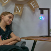 Светильник светодиодный Свечение 3D звёзды 220В Диаметр 8см ULI-Q308 1,5W/RGB/E27 ДИСКО ШАР 3D