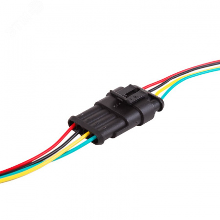 DJ7041-1.5-21 автомобильный разъем гнездо с проводом 20 см (4-контактный),
