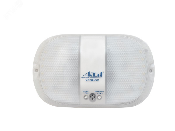 Светильник светодиодный ЖКХ аварийный             75-009-IP30-SENSOR-EM 9Вт 900 лм с                оптико-акустическим датчиком 3 режима работы и БАПна 3 часа Актей семейство  Хронос