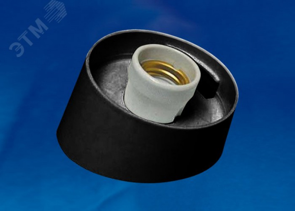 Основание UFP-A04AE BLACK для садово-парковых светильников, резьбовой тип соединения с рассеивателем, Е27 встроенный патрон, пластик, черный цвет