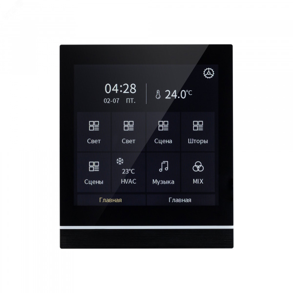 Панель управления сенсорная с дисплеем INTELLIGENT KNX-113-40-MULTI-V4-IN 20-30V IARL, IP20 пластик, 2 года