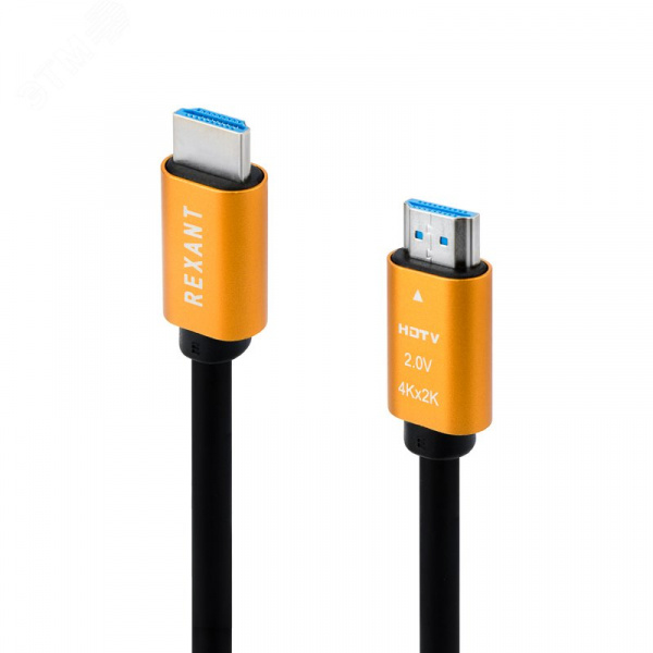 Кабель HDMI - HDMI 2.0, 1м., GOLD