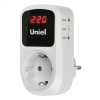 Реле напряжения однофазное 16А 3500Вт с заземлением Белый TM Uniel UBR-E35 WHITE