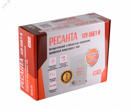 Стабилизатор напряжения однофазный инверторный    500Ва/400Вт