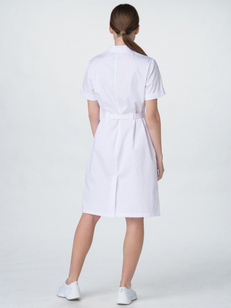 Халат женский Сансара-005 (тк.Смесовая,160) MedLine, белый,56-58,170-176