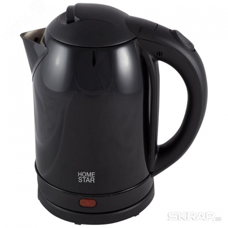 Чайник стальной HS-1009 black на 1.8 л, цвет черный