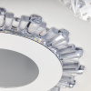 Люстра потолочная светодиодная диммируемая, CRYSTAL 3D, с ДУ, 3 режима, 480х480х60мм, 120Вт, 3000+6400K/4200K/6400+3000K, 40м, белый
