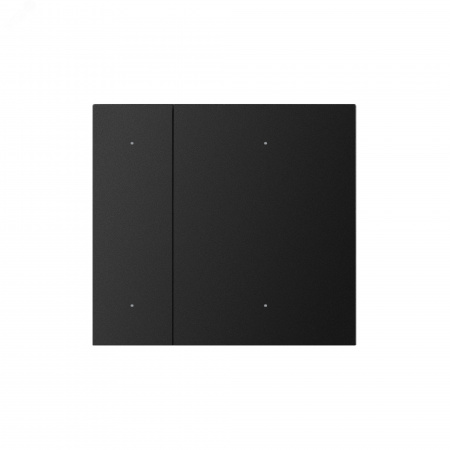 Накладка панели INTELLIGENT ARLIGHT KNX-23-2G-SUF Black (Backlight) (IARL, IP20 металл, 2 года)