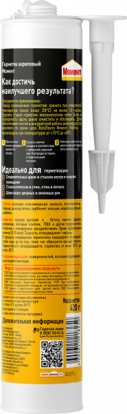Герметик акриловый Морозостойкий Момент, 420 г