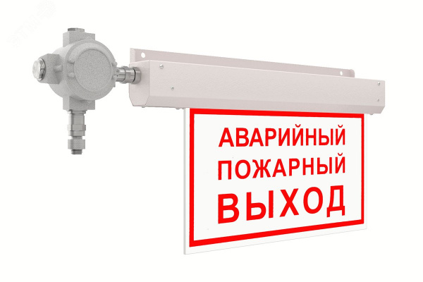 Знак безопасности LED NOTE Ex (СБП) КРАСНЫЙ 8Вт 110Лм IP67 аварийный с БАП 1ч