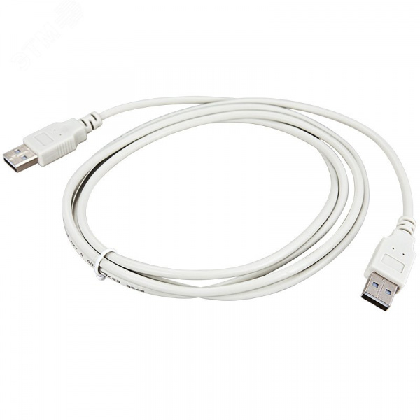 Кабель USB (шт. USB A - шт. USB A), 3м., серый
