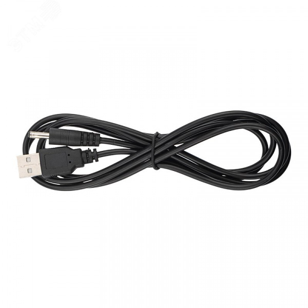 Кабель USB штекер - DC 1.4х3.4мм, 1.5 м., черный