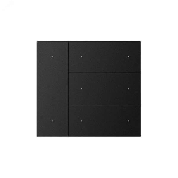 Накладка панели INTELLIGENT ARLIGHT KNX-23-4G-SUF Black (Backlight) (IARL, IP20 металл, 2 года)