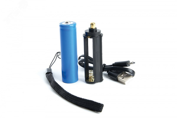 Фонарь светодиодный аккумуляторный USB ZOOM алюминий