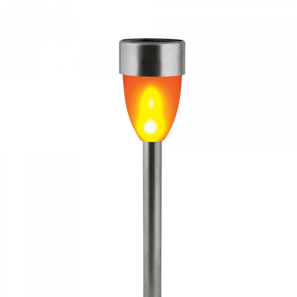 Светильник садовый на солнечной батарее USL-S-187/мм360 METAL TORCH металлический факел 10 светодиодов Эффект пламени 1хААA Ni-Mh аккумулятор в/к IP44